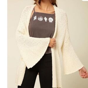 belle sleeve sweater